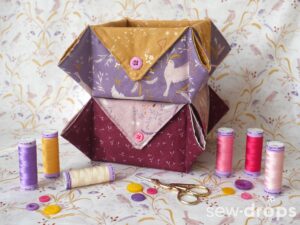 Meadowside Storage Boxes 2023 by Sew Drops