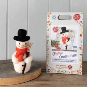 Festive Snowman Needle Felting Kit (1)