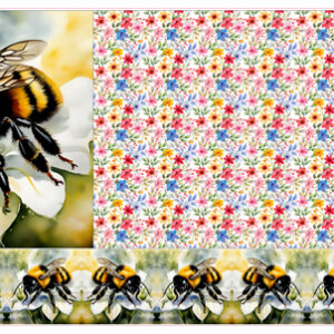 Bee Cushion Panel White (1)